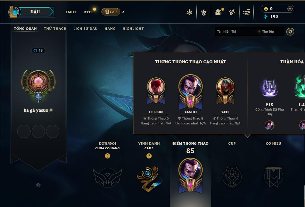 Acc Liên Minh Huyền Thoại/Đấu Trường Chân lý mã số 8966