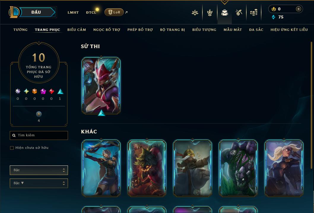 Acc Liên Minh Huyền Thoại/Đấu Trường Chân lý mã số 8968