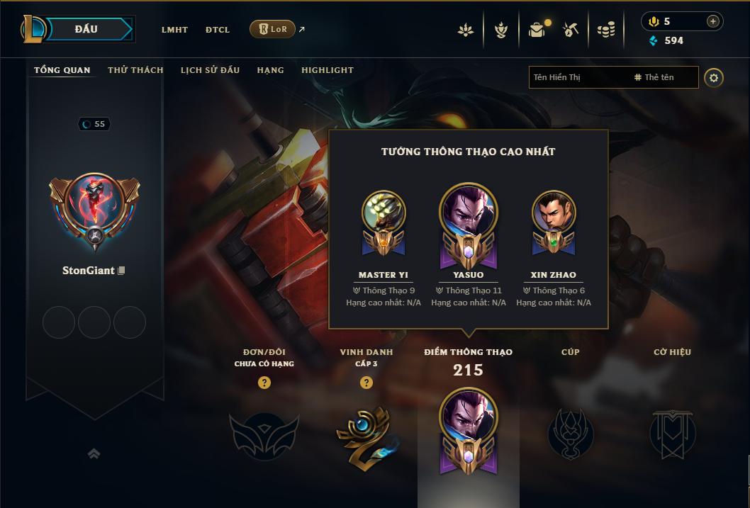 Acc Liên Minh Huyền Thoại/Đấu Trường Chân lý mã số 8972