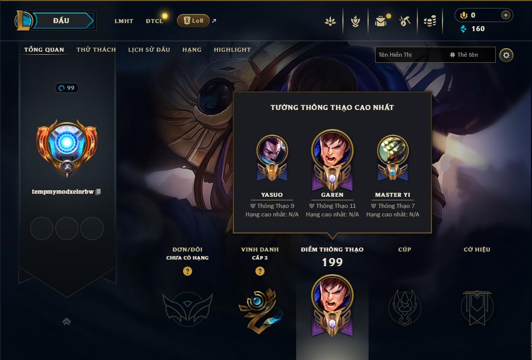 Acc Liên Minh Huyền Thoại/Đấu Trường Chân lý mã số 8984