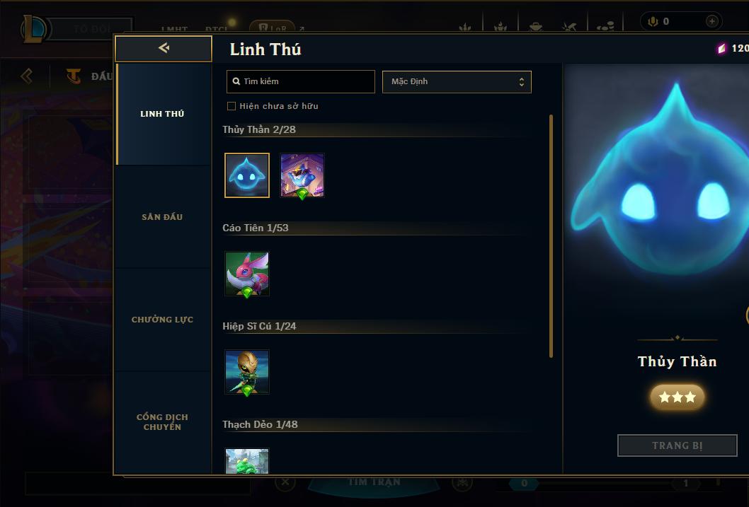 Acc Liên Minh Huyền Thoại/Đấu Trường Chân lý mã số 8985