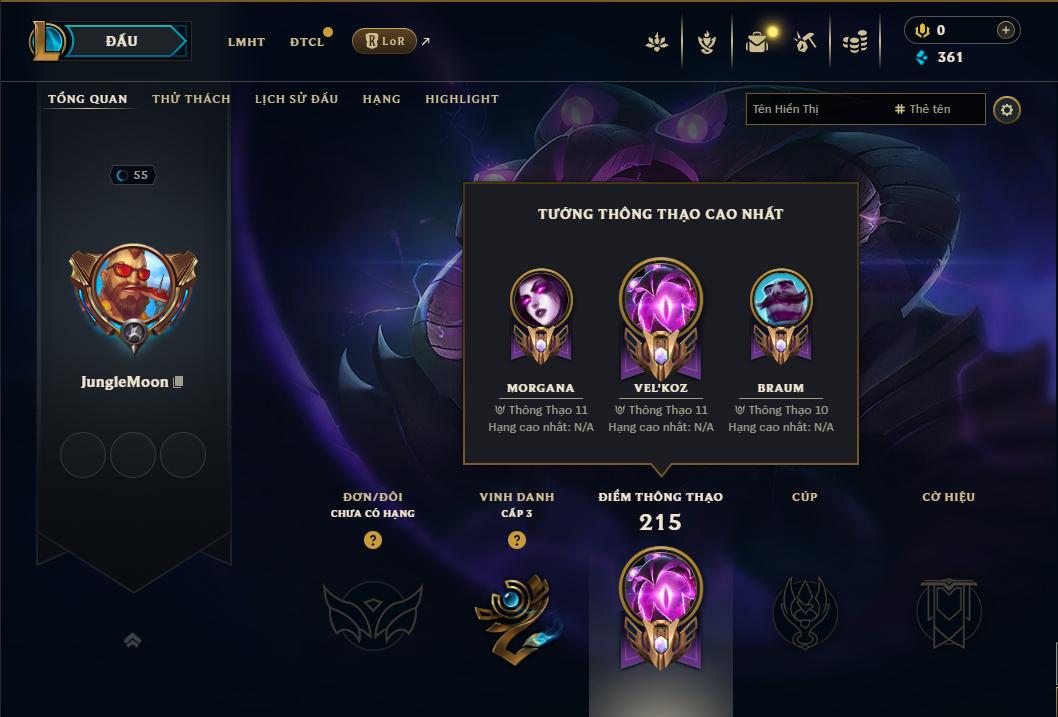 Acc Liên Minh Huyền Thoại/Đấu Trường Chân lý mã số 8987