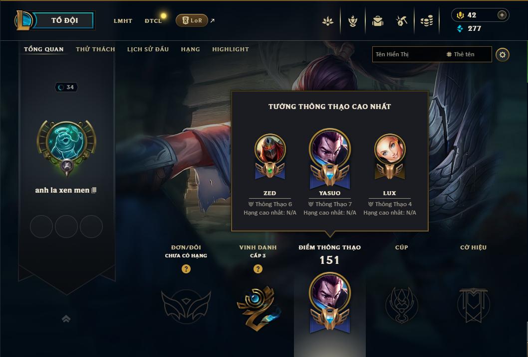 Acc Liên Minh Huyền Thoại/Đấu Trường Chân lý mã số 8994