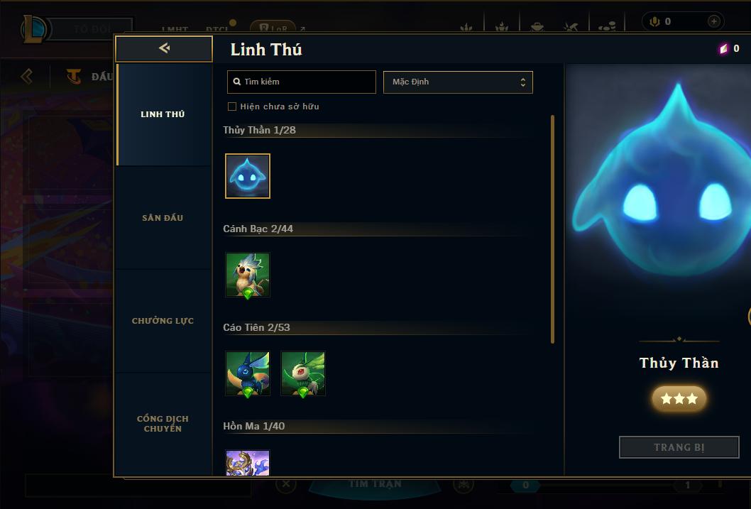 Acc Liên Minh Huyền Thoại/Đấu Trường Chân lý mã số 9001