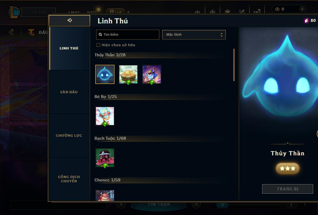 Acc Liên Minh Huyền Thoại/Đấu Trường Chân lý mã số 9005