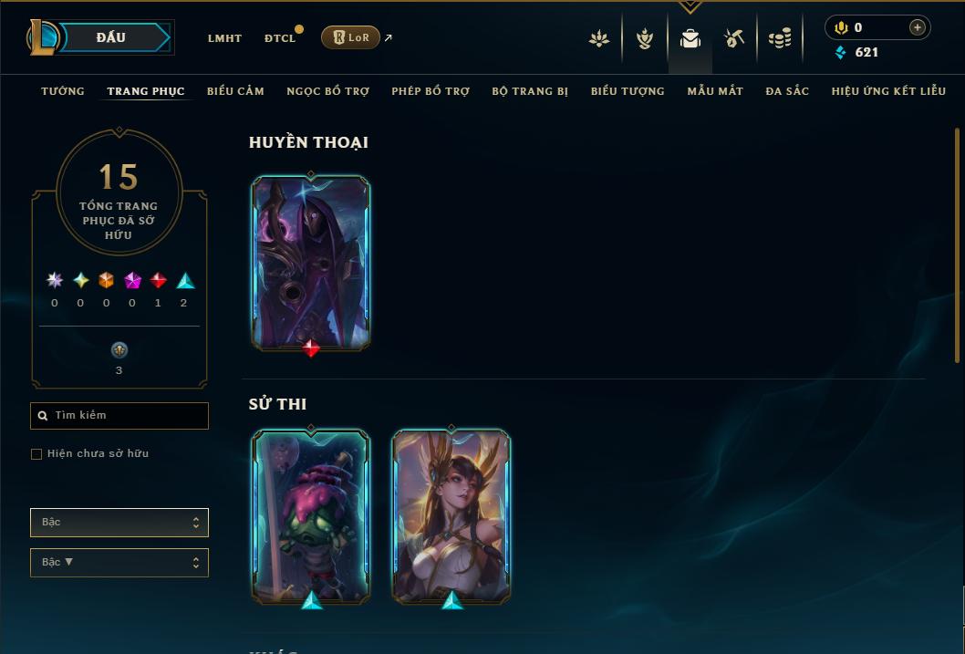 Acc Liên Minh Huyền Thoại/Đấu Trường Chân lý mã số 9020