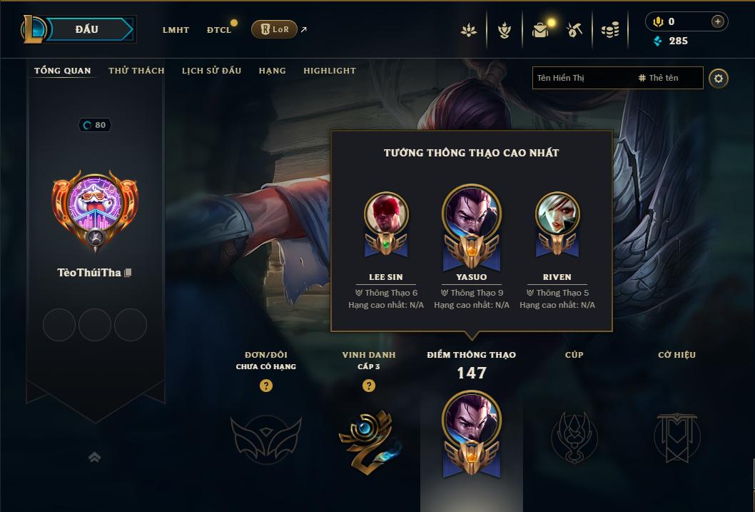 Acc Liên Minh Huyền Thoại/Đấu Trường Chân lý mã số 9024