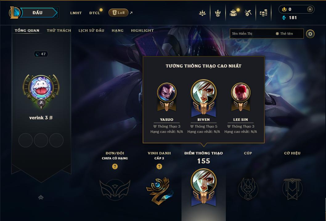 Acc Liên Minh Huyền Thoại/Đấu Trường Chân lý mã số 9032