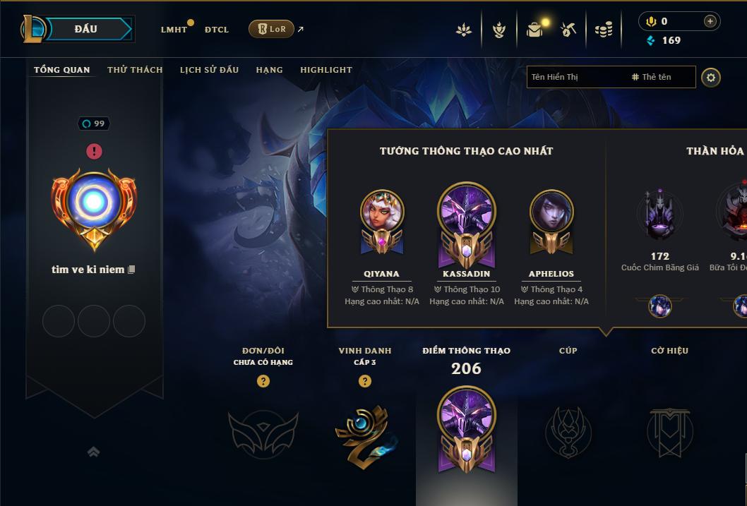 Acc Liên Minh Huyền Thoại/Đấu Trường Chân lý mã số 9035