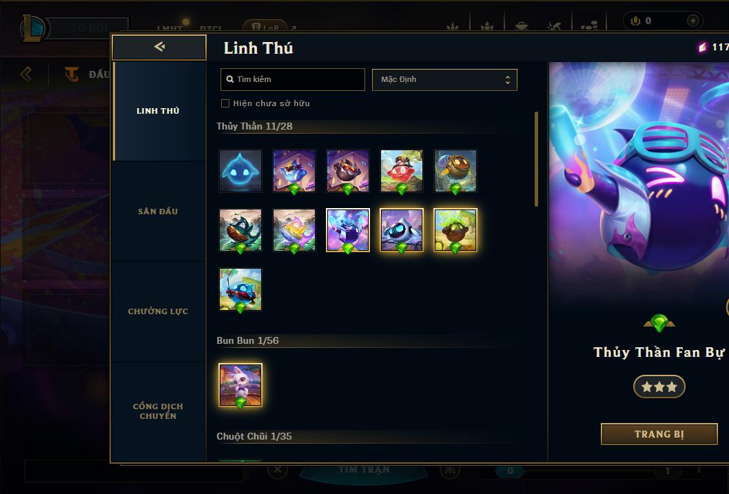 Acc Liên Minh Huyền Thoại/Đấu Trường Chân lý mã số 9035