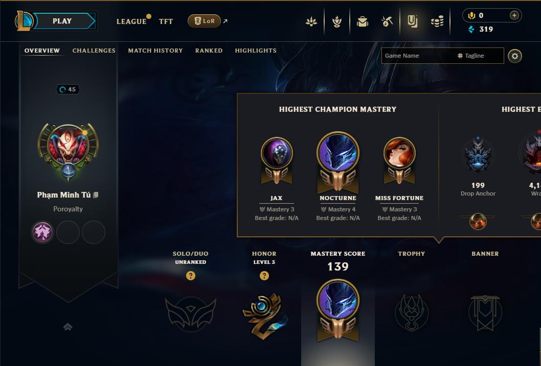 Acc Liên Minh Huyền Thoại/Đấu Trường Chân lý mã số 9040