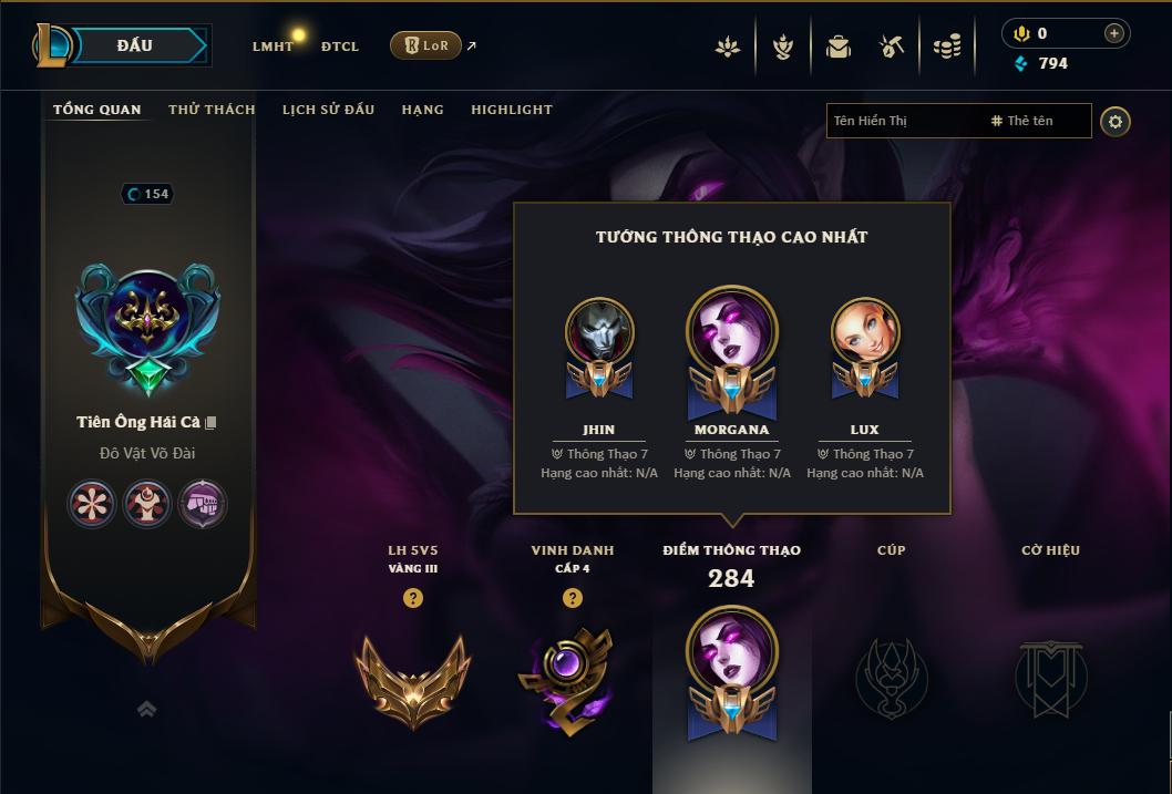 Acc Liên Minh Huyền Thoại/Đấu Trường Chân lý mã số 9046