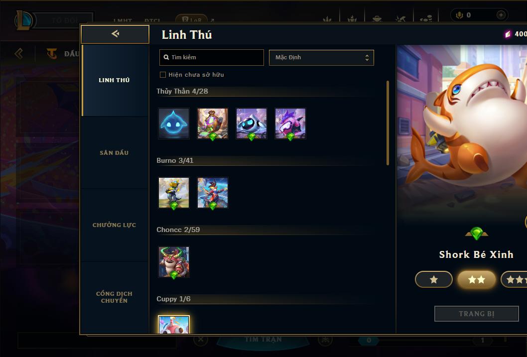 Acc Liên Minh Huyền Thoại/Đấu Trường Chân lý mã số 9055