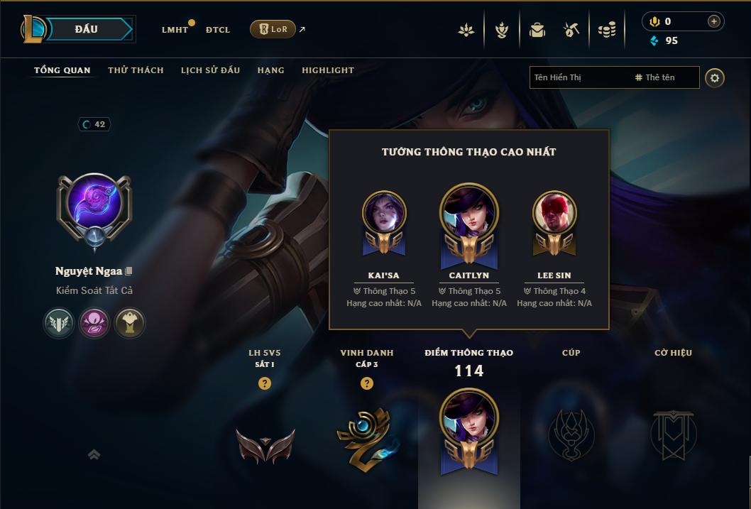 Acc Liên Minh Huyền Thoại/Đấu Trường Chân lý mã số 9057