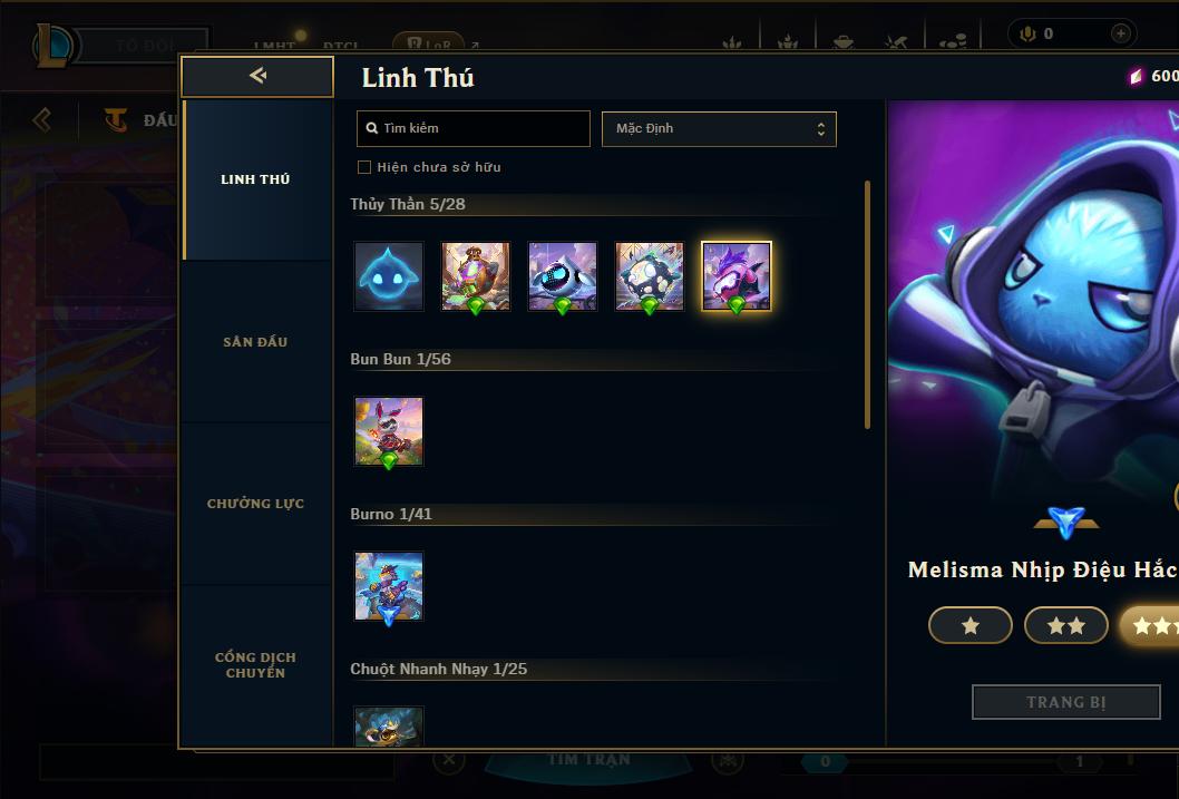 Acc Liên Minh Huyền Thoại/Đấu Trường Chân lý mã số 9057