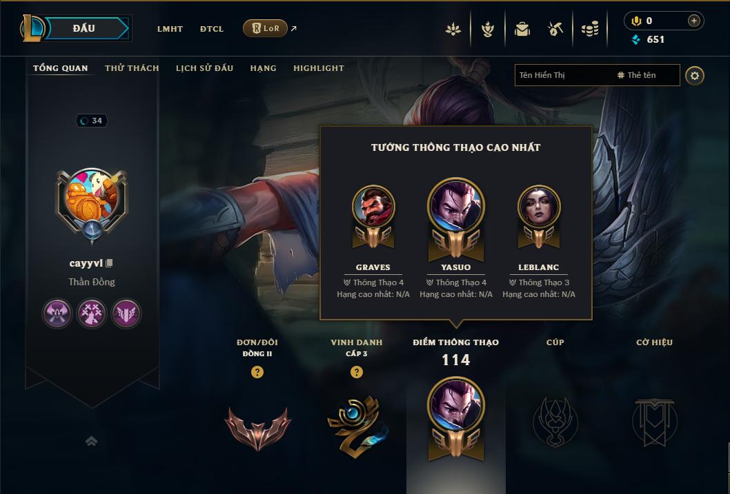 Acc Liên Minh Huyền Thoại/Đấu Trường Chân lý mã số 9060