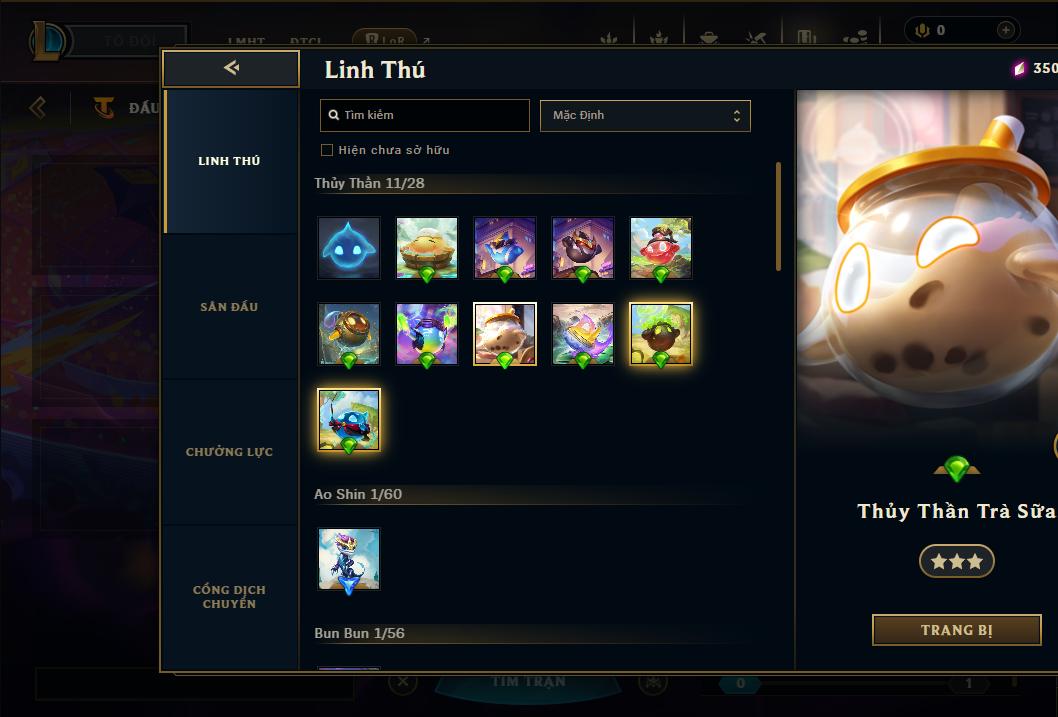 Acc Liên Minh Huyền Thoại/Đấu Trường Chân lý mã số 9071