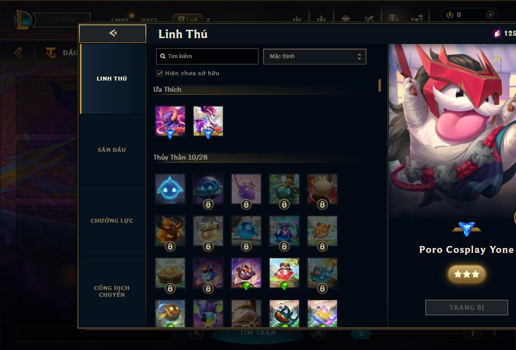 Acc Liên Minh Huyền Thoại/Đấu Trường Chân lý mã số 9074