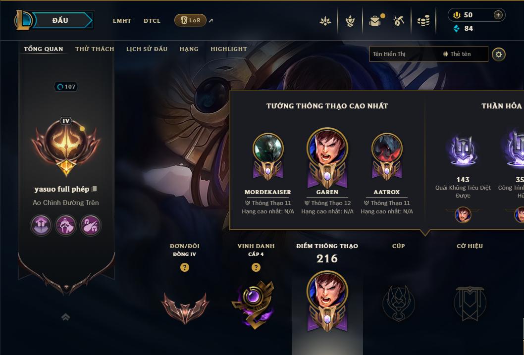 Acc Liên Minh Huyền Thoại/Đấu Trường Chân lý mã số 9088