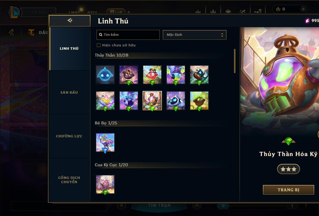 Acc Liên Minh Huyền Thoại/Đấu Trường Chân lý mã số 9095