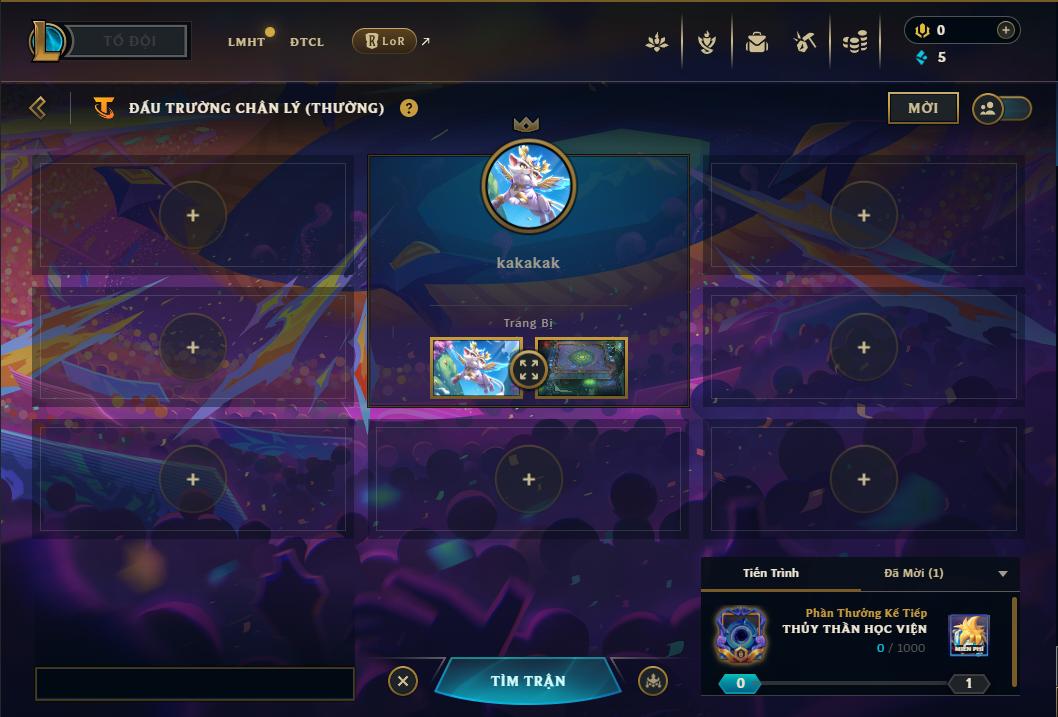 Acc Liên Minh Huyền Thoại/Đấu Trường Chân lý mã số 9095