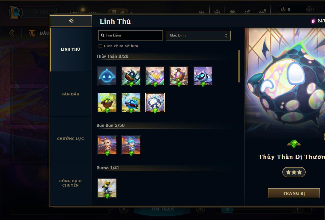 Acc Liên Minh Huyền Thoại/Đấu Trường Chân lý mã số 9097