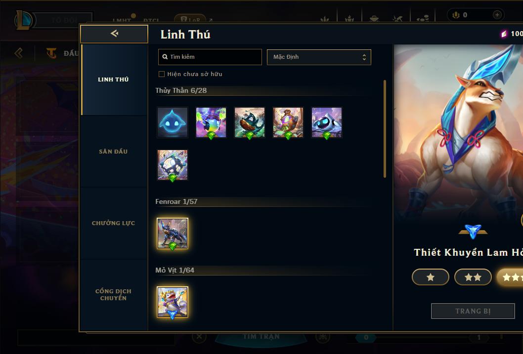 Acc Liên Minh Huyền Thoại/Đấu Trường Chân lý mã số 9118