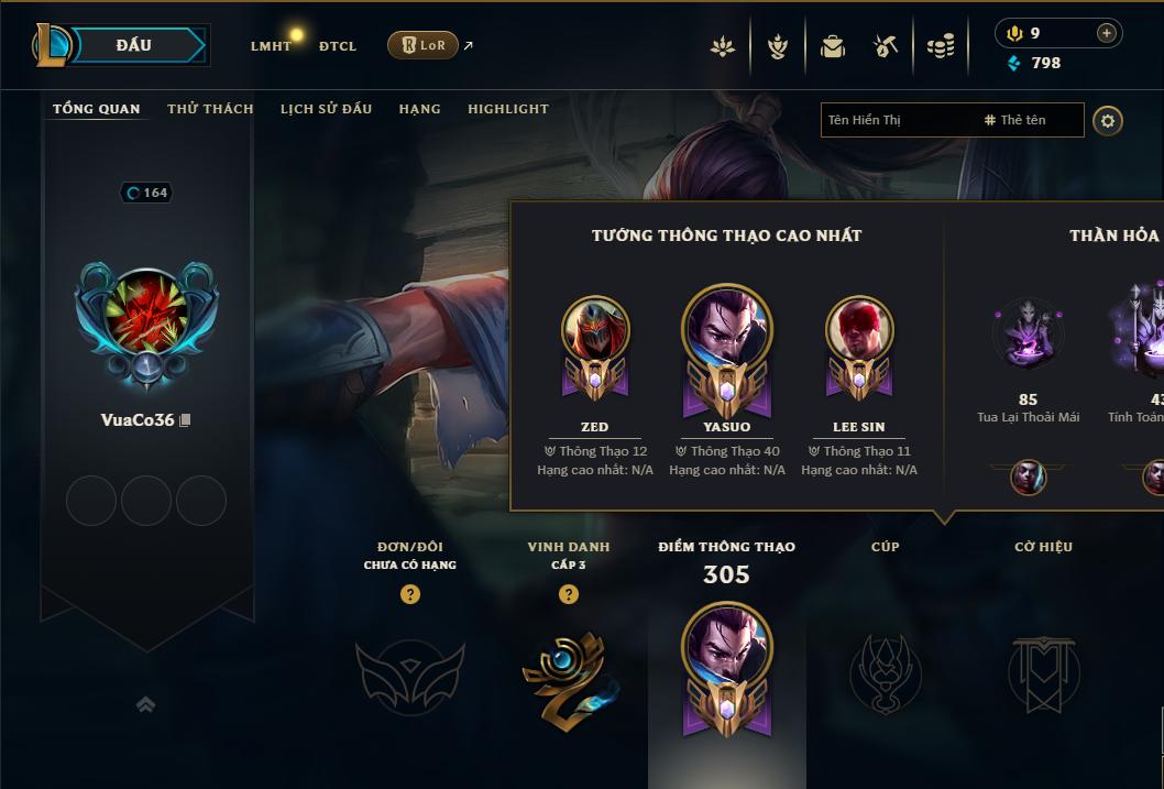 Acc Liên Minh Huyền Thoại/Đấu Trường Chân lý mã số 9119