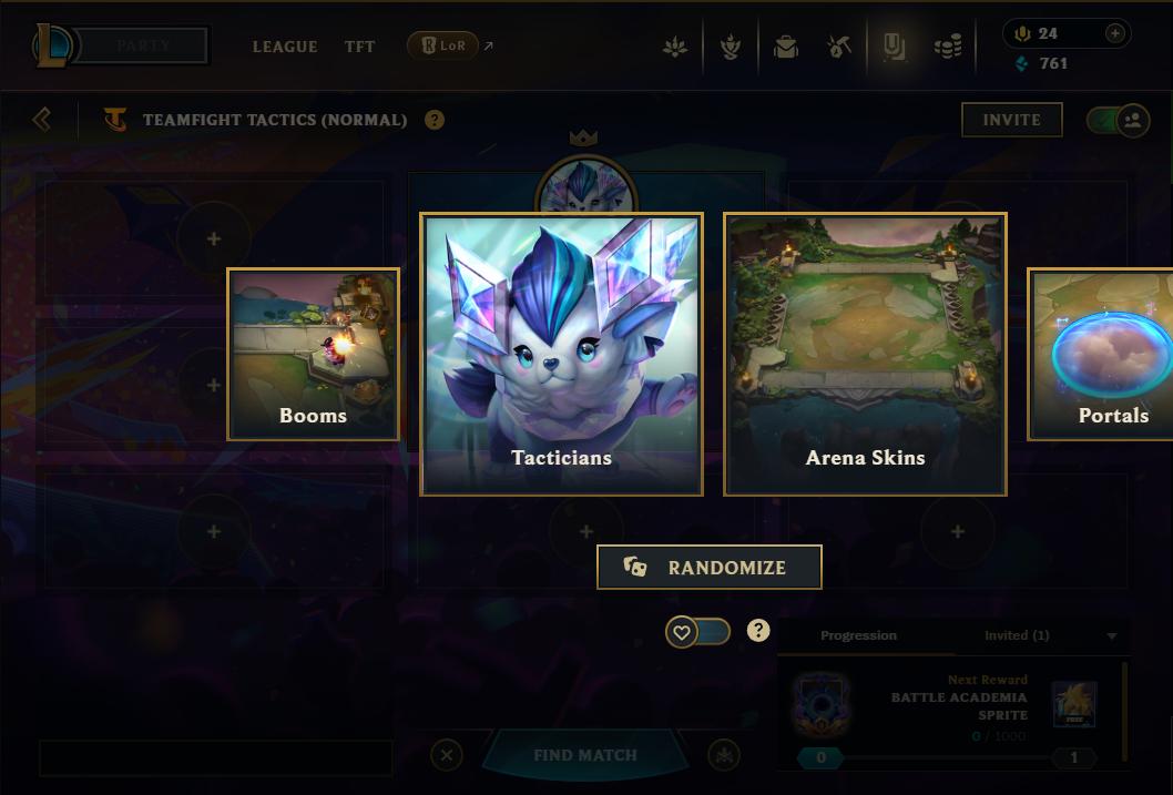 Acc Liên Minh Huyền Thoại/Đấu Trường Chân lý mã số 9146