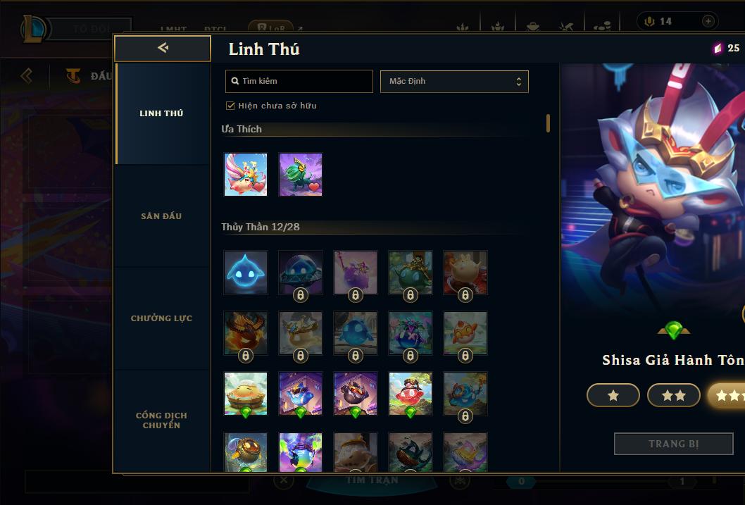 Acc Liên Minh Huyền Thoại/Đấu Trường Chân lý mã số 9148