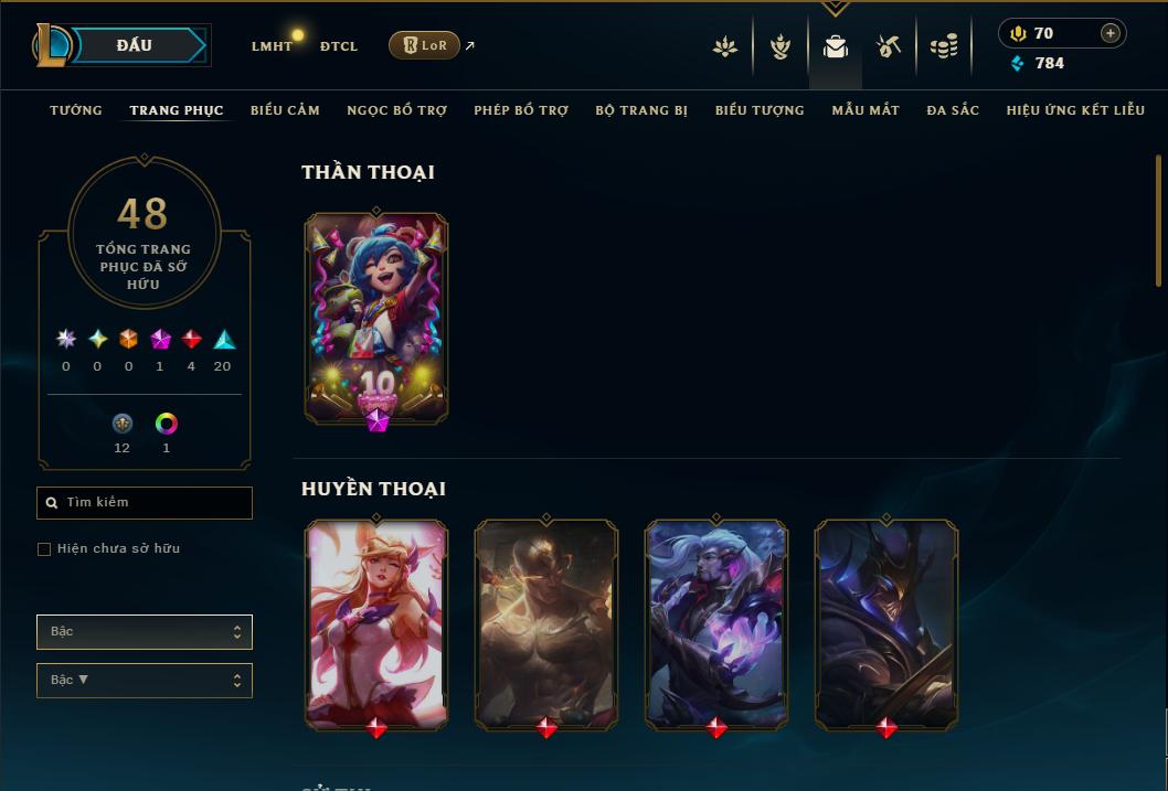 Acc Liên Minh Huyền Thoại/Đấu Trường Chân lý mã số 9149