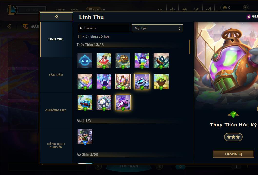 Acc Liên Minh Huyền Thoại/Đấu Trường Chân lý mã số 9150