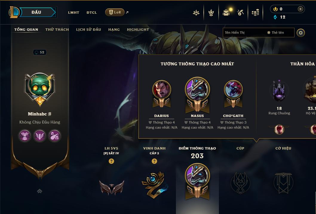 Acc Liên Minh Huyền Thoại/Đấu Trường Chân lý mã số 9154