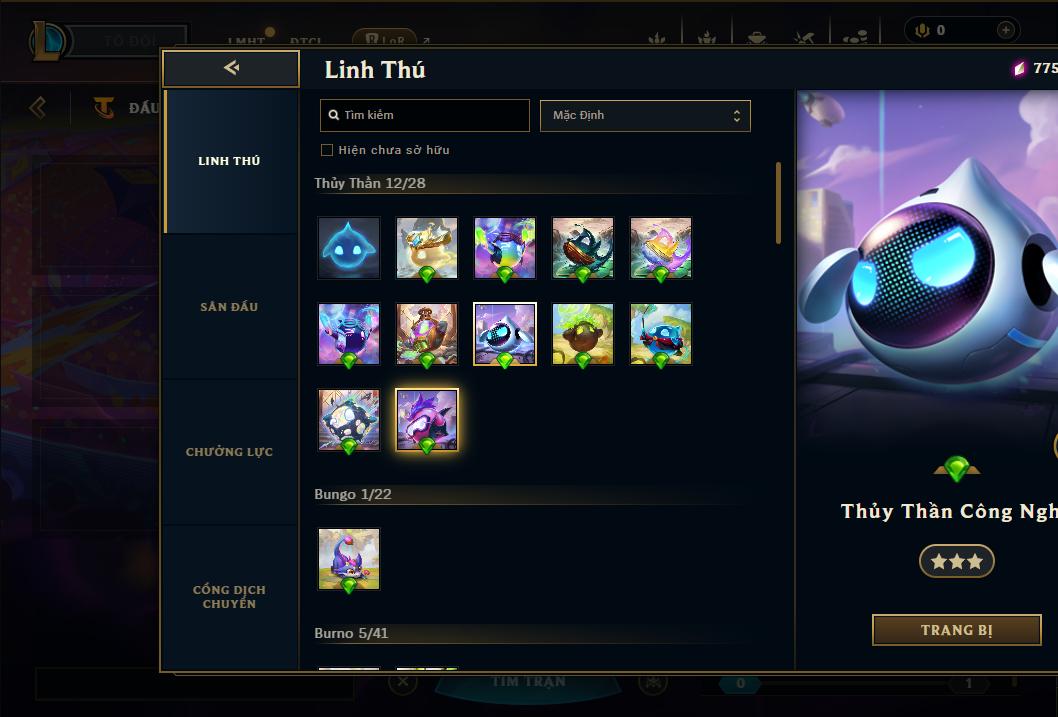 Acc Liên Minh Huyền Thoại/Đấu Trường Chân lý mã số 9157