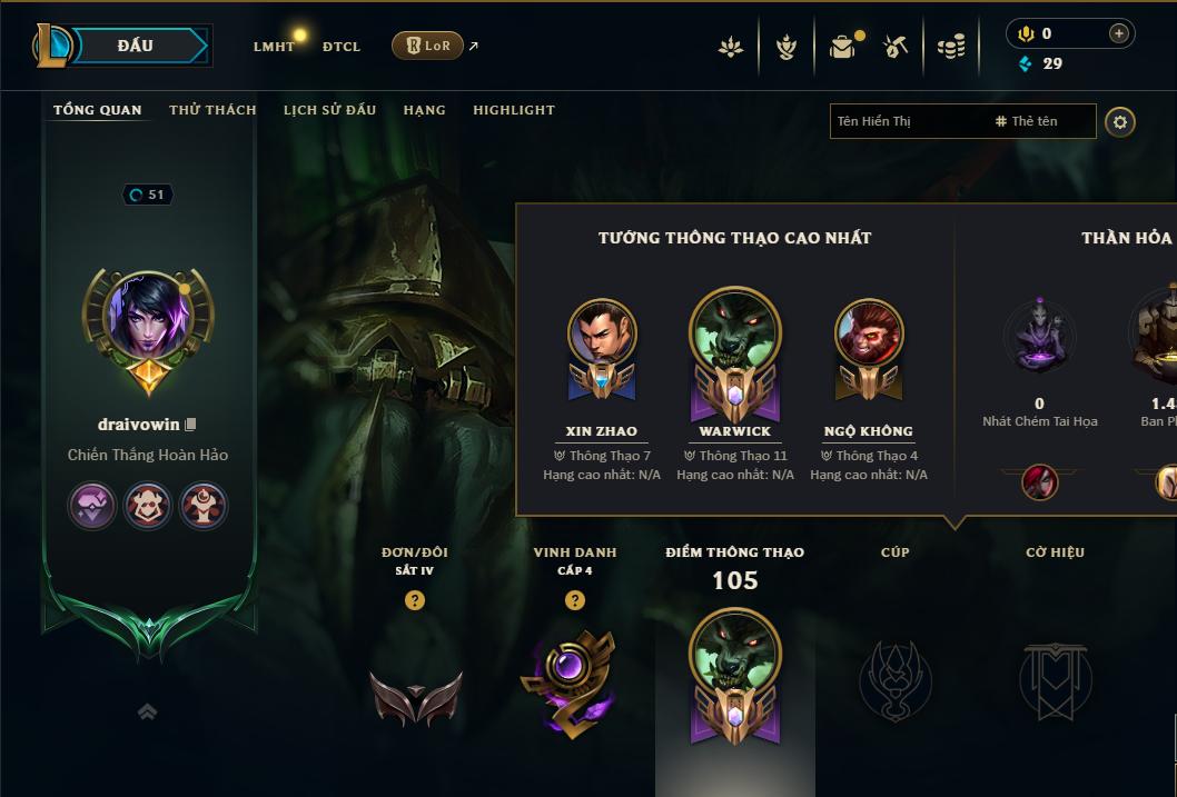 Acc Liên Minh Huyền Thoại/Đấu Trường Chân lý mã số 9158