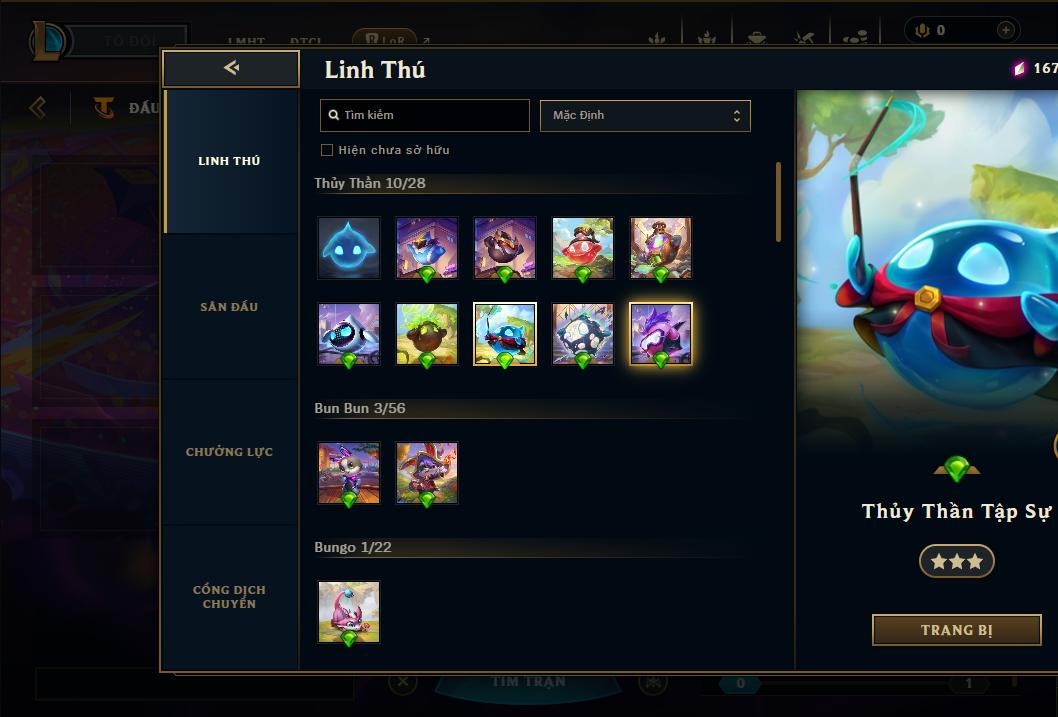 Acc Liên Minh Huyền Thoại/Đấu Trường Chân lý mã số 9160