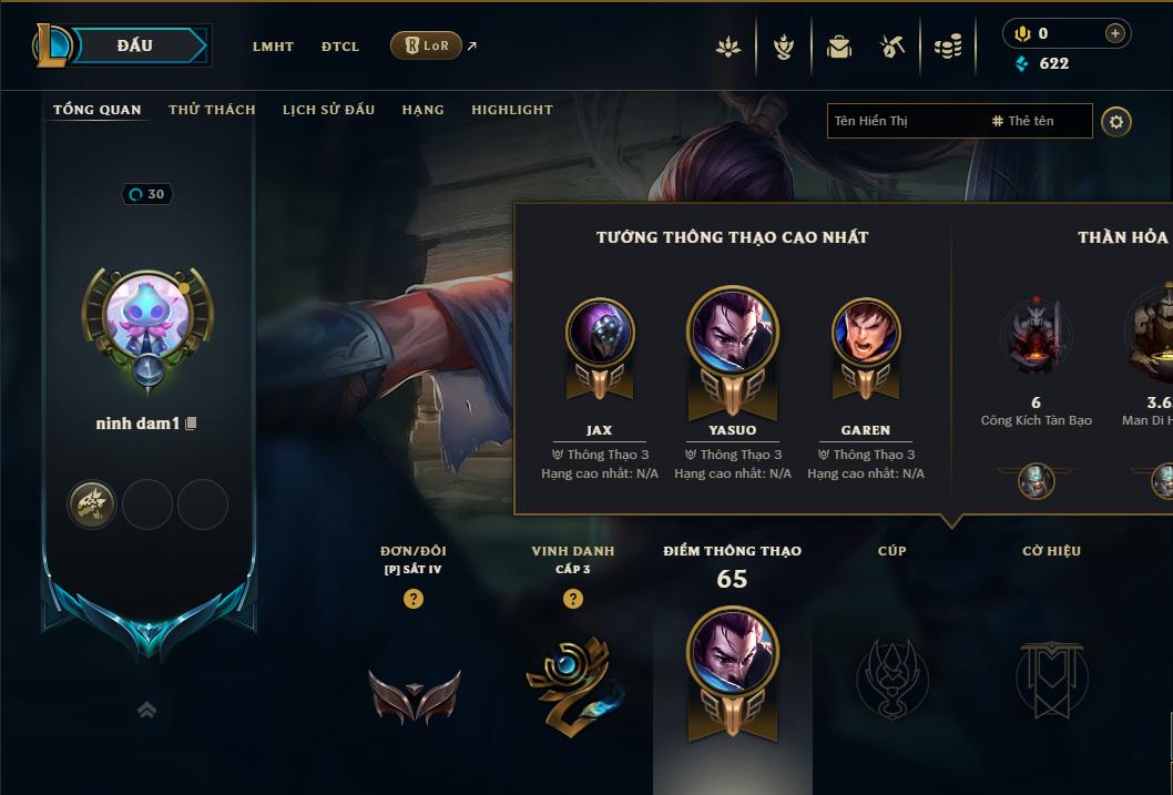 Acc Liên Minh Huyền Thoại/Đấu Trường Chân lý mã số 9161