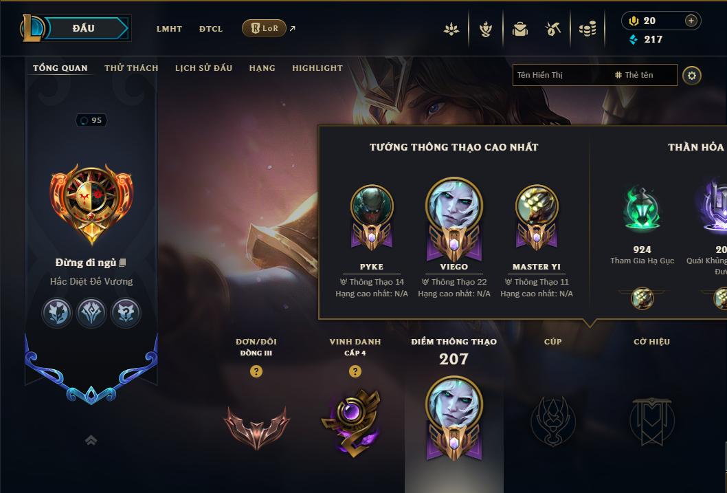 Acc Liên Minh Huyền Thoại/Đấu Trường Chân lý mã số 9164