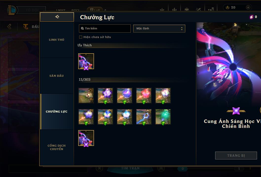 Acc Liên Minh Huyền Thoại/Đấu Trường Chân lý mã số 9164