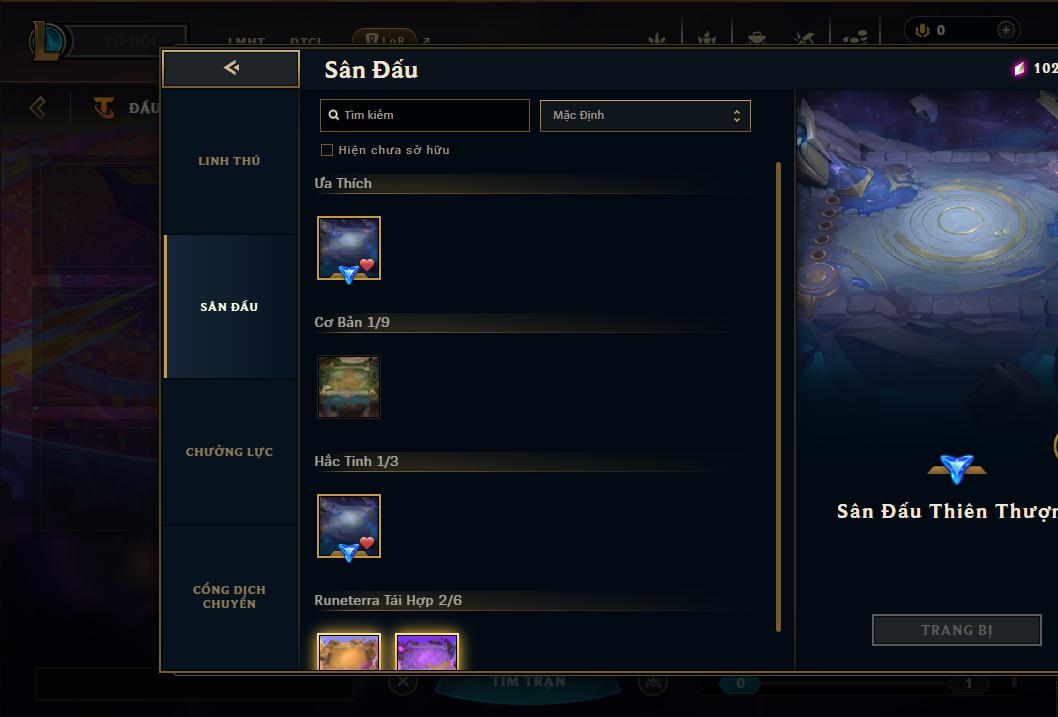 Acc Liên Minh Huyền Thoại/Đấu Trường Chân lý mã số 9165