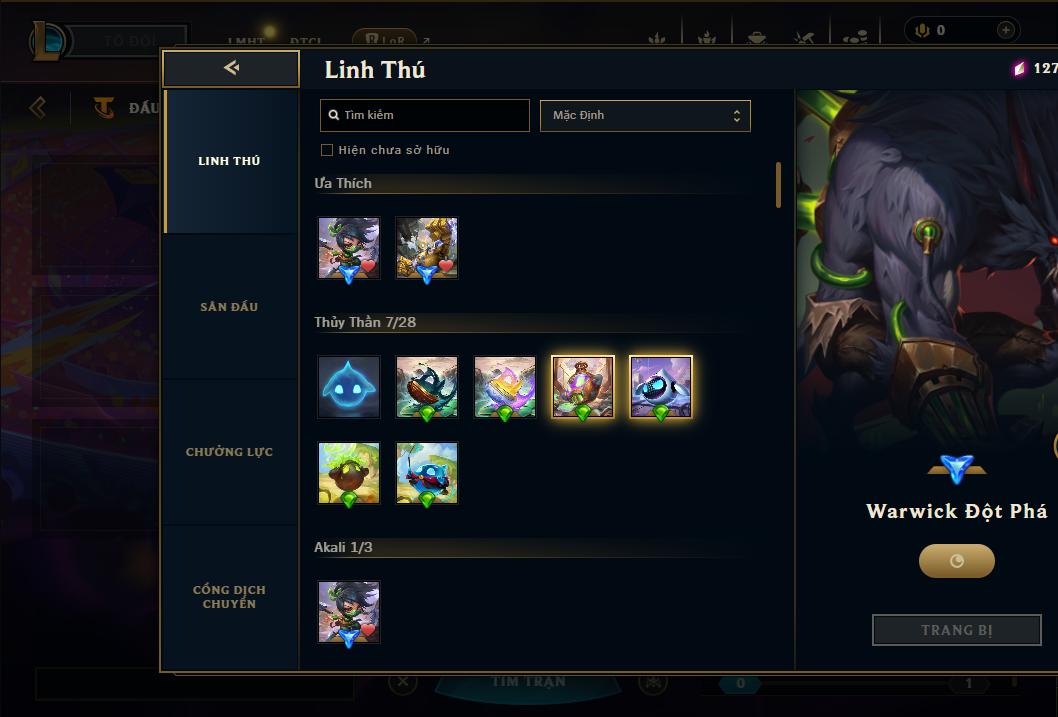 Acc Liên Minh Huyền Thoại/Đấu Trường Chân lý mã số 9171