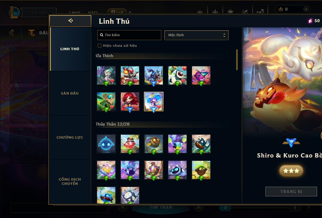 Acc Liên Minh Huyền Thoại/Đấu Trường Chân lý mã số 9173