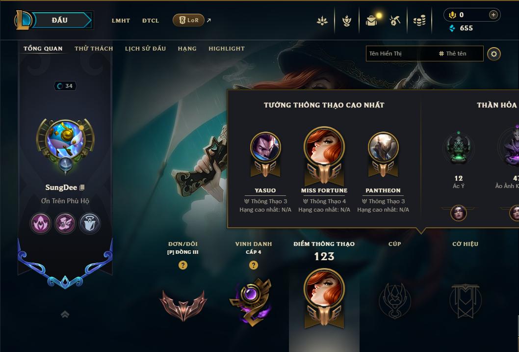 Acc Liên Minh Huyền Thoại/Đấu Trường Chân lý mã số 9177