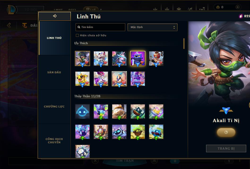 Acc Liên Minh Huyền Thoại/Đấu Trường Chân lý mã số 9177