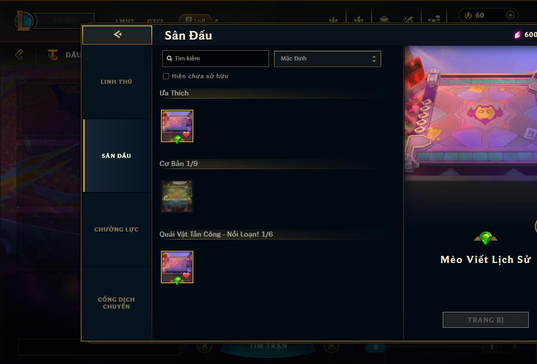 Acc Liên Minh Huyền Thoại/Đấu Trường Chân lý mã số 9183