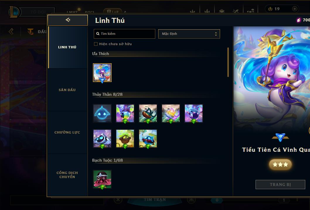 Acc Liên Minh Huyền Thoại/Đấu Trường Chân lý mã số 9184