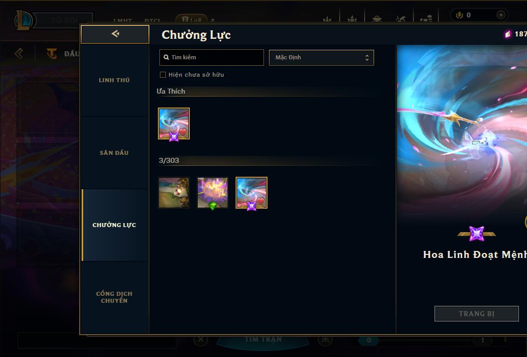 Acc Liên Minh Huyền Thoại/Đấu Trường Chân lý mã số 9185