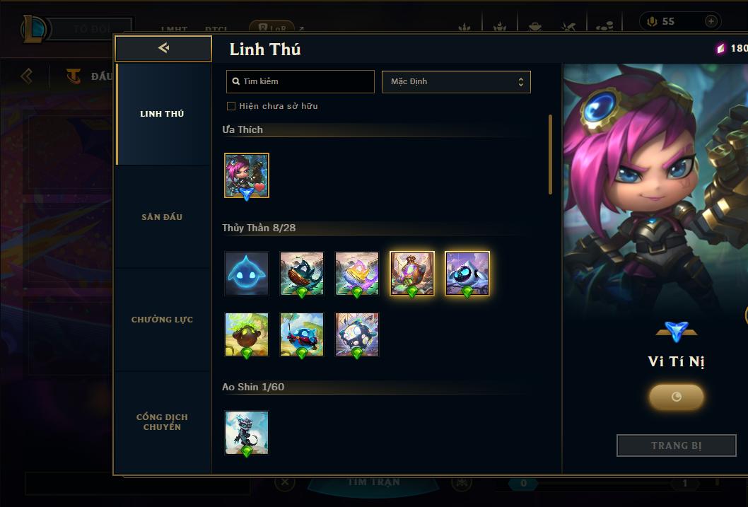 Acc Liên Minh Huyền Thoại/Đấu Trường Chân lý mã số 9186