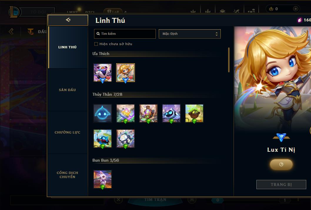 Acc Liên Minh Huyền Thoại/Đấu Trường Chân lý mã số 9187