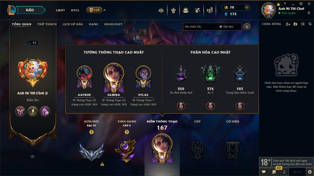 Acc Liên Minh Huyền Thoại/Đấu Trường Chân lý mã số 9190